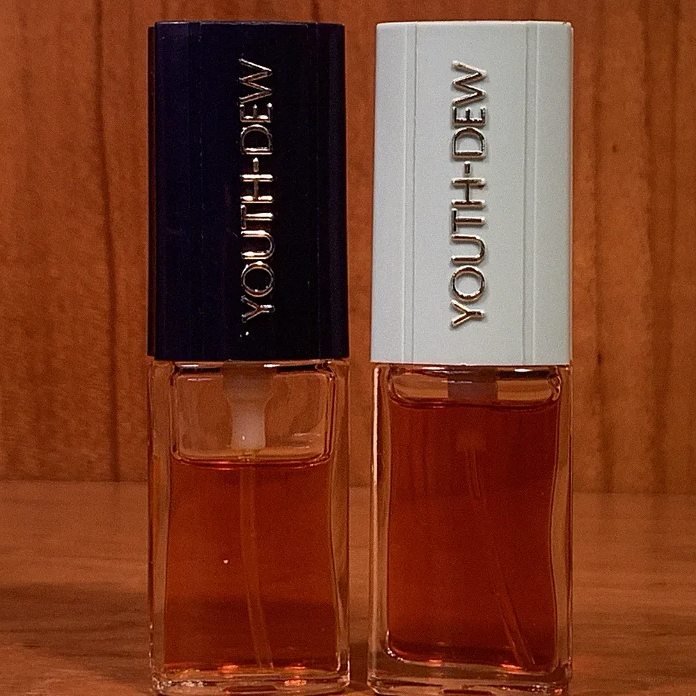 2 Estee Lauder Youth Dew Eau de Parfum Spray .25 oz Vintage