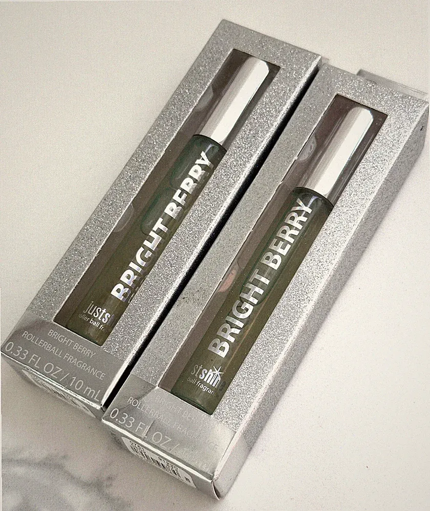 2x Justice Bright Berry Rollerball Fragrance 0.33 fl oz each