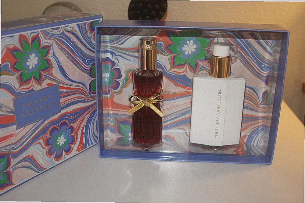 Estee Lauder Youth Dew Parfum Spray + Body Satinee Duo 2 Pieces Gift Set NIB