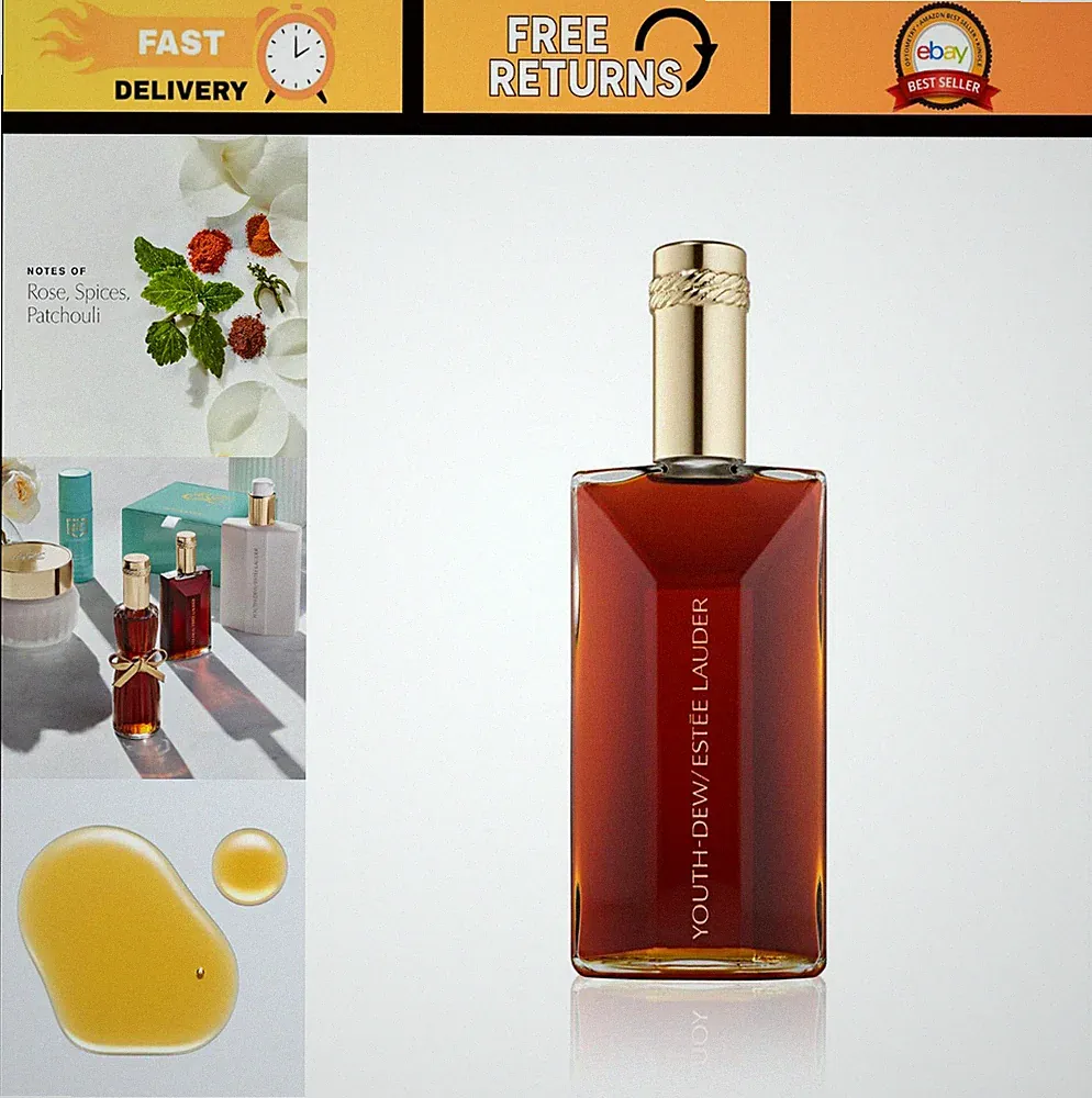 Youth-Dew Bath Oil 2.0 Fl Oz - Rose, Spices & Patchouli Scent, Relaxing Aromathe